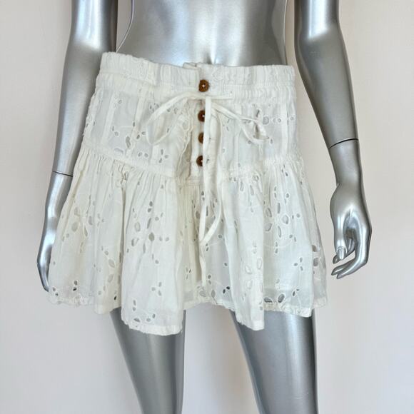Free People layette white skirt size S Retail 120$ - Picture 1 of 9